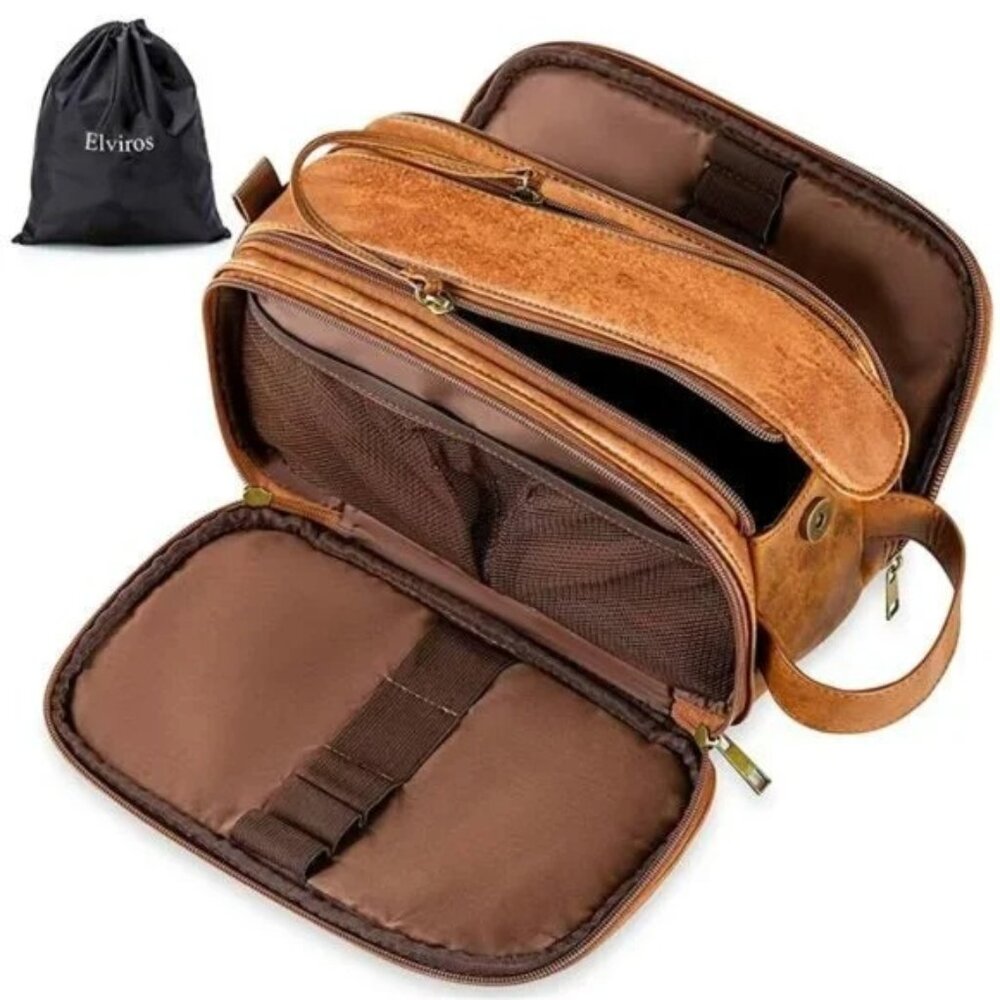Toiletry Bag for Men, Large Travel Shaving Dopp Kit Water-resistant Bathroom